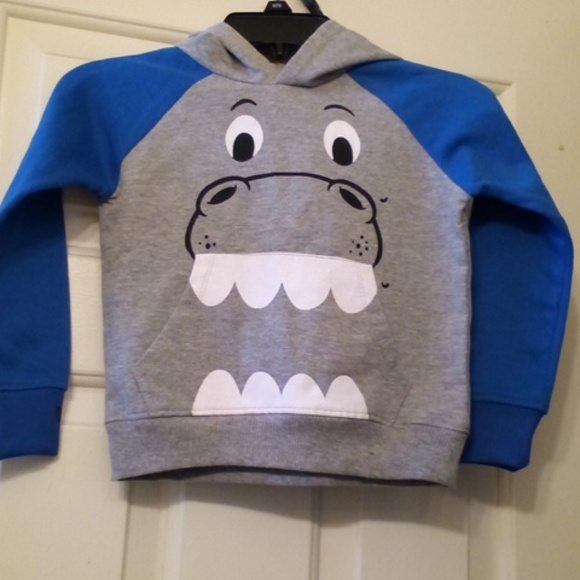 Hoodie with hippo on front - Picture 2 of 3